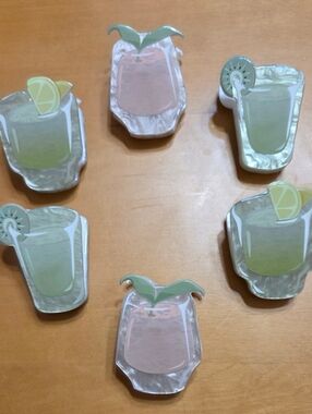 NEW Cocktail Chip Clip Magnets (Qty. #6)